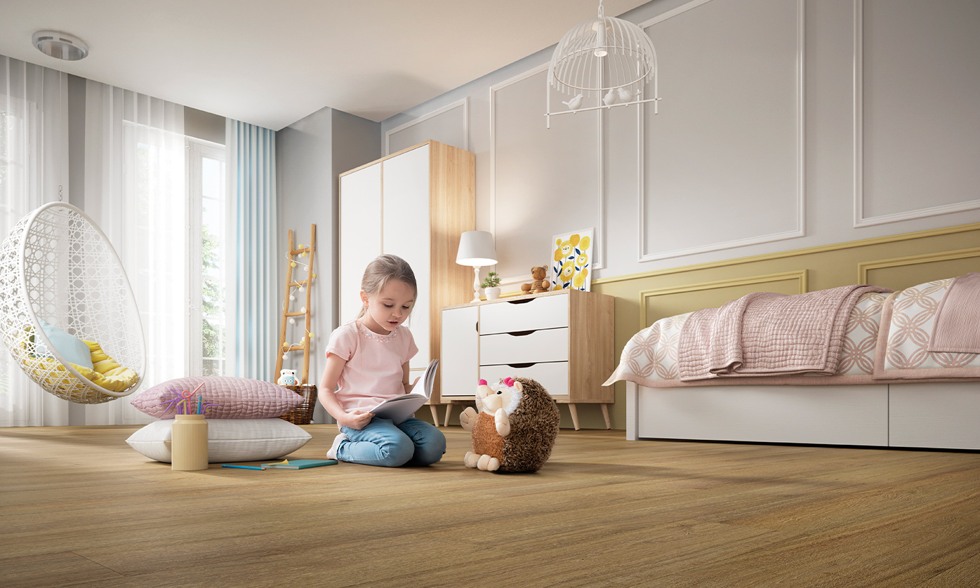 Piso vinílico LVT, Linha Basic, padrão Kansas