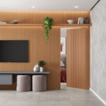 Painéis Ripados Eucatex para sala: inspirações de como utilizar